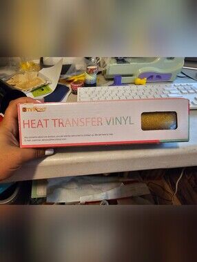Heat Transfer Vinyl - Gold Glitter Roll